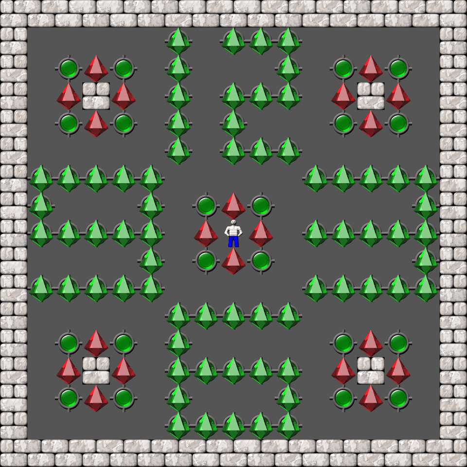 Sokoban Laizhufu and LZY Arranged level 39